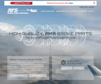 RFSbrakes.com(PMA Approved Aircraft Brake Part Manufacturers) Screenshot