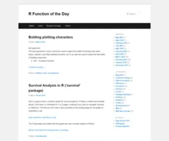 Rfunction.com(R Function of the Day) Screenshot