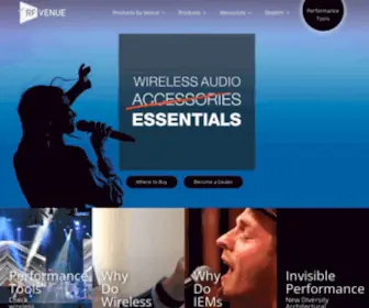 Rfvenue.com(RF Spectrum Tools and Antennas for Wireless Microphones) Screenshot
