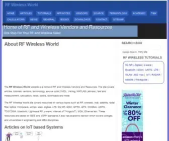 Rfwireless-World.com(RF Wireless Vendors and Resources) Screenshot
