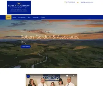 Rga-Advisors.com(Robert Gordon & Associates) Screenshot