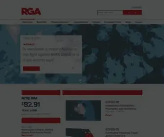 Rgare.com(Reinsurance Group of America Home) Screenshot