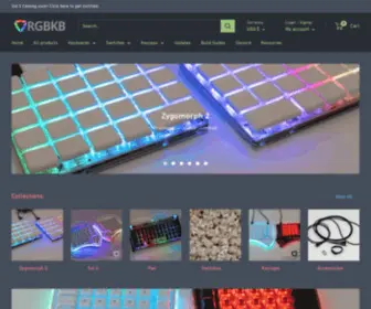RGBKB.net(Home of the brightest mechanical keyboards on earth) Screenshot