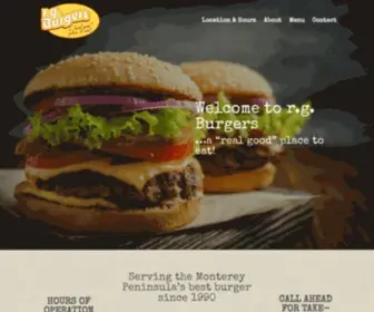 Rgburgers.com(R.g) Screenshot