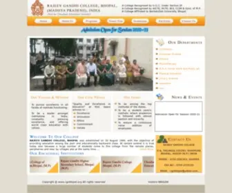 RGCbhopal.org(Rajeev Gandhi College Bhopal) Screenshot