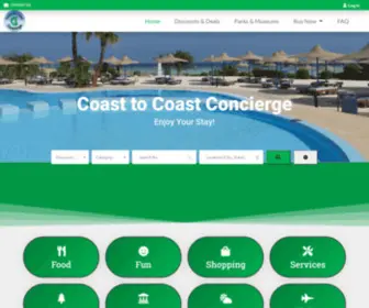 RGclubcard.com(Coast to Coast Concierge) Screenshot