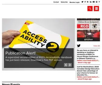 RGD.ca(Association of Registered Graphic Designers (RGD)) Screenshot