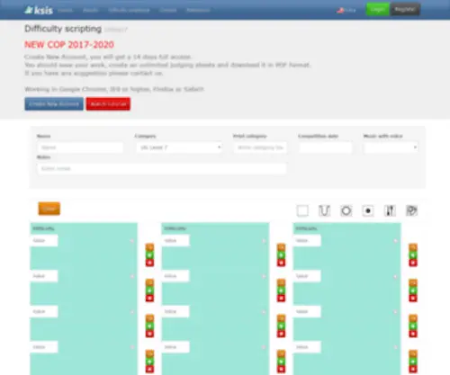 Rgform.eu(Scripting, registration & scoring system) Screenshot