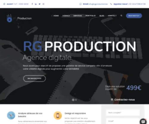 RGproduction.be(RG Production) Screenshot