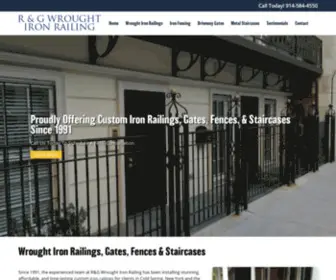 Rgrailing.com(Custom Wrought Iron Railing Installation) Screenshot