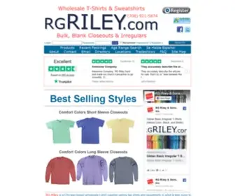 Rgriley.com(Buy in Bulk Tee Shirts and Sweatshirts at Wholesale Prices) Screenshot