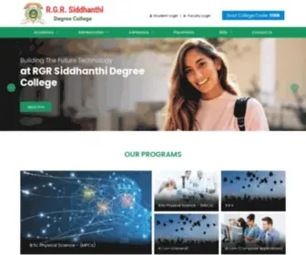 RGrsiddhanthidegreecollege.org(RGR Siddhanthi Degree College) Screenshot