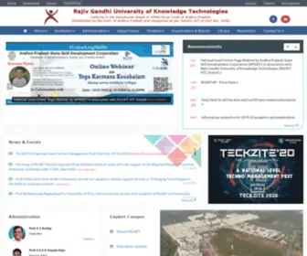 Rguktn.ac.in(Rajiv Gandhi University of Knowledge Technologies) Screenshot