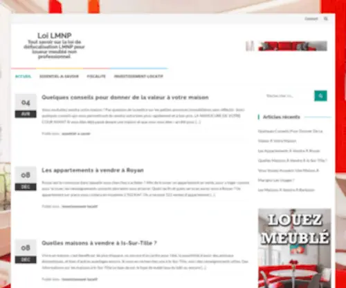 RGvbirdfest.com(Loi LMNP: Loi de défiscalisation LMNP Loueur Meublé non professionnel) Screenshot