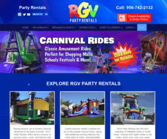 RGvpartyrental.com(Party rentals & moon jump rentals) Screenshot