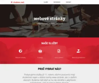 Rhaken.net(Tvorba www stránek) Screenshot