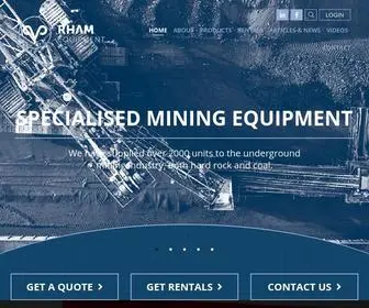 Rhamequipment.co.za(Rham) Screenshot