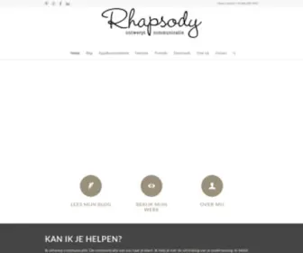 Rhapsody-Design.nl(Rhapsody Ontwerpt Communicatie Gouda) Screenshot