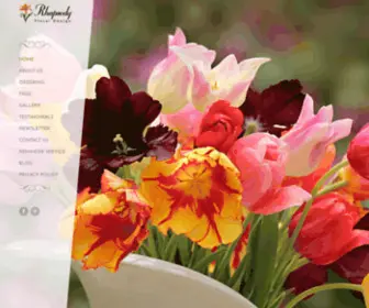 Rhapsodyfloral.com(Rhapsody Floral Design) Screenshot