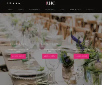 RHchospitality.com(Premium Event Catering & Fine Dining) Screenshot