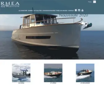 Rhea-Marine.fr(Chantier Rhéa Marine) Screenshot