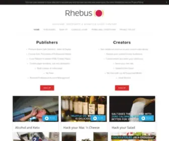 Rhebus.works(Discover, Distribute & Monetize Video Content) Screenshot