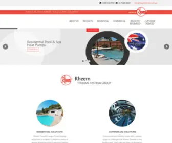 Rheemthermal.com.au(Rheem Thermal) Screenshot