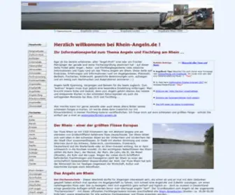 Rhein-Angeln.de(Informationen zum Thema Angeln und Fischfang am Rhein) Screenshot