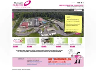 Rhein-Lahn-Kreis-Abfallwirtschaft.de(Herzlich Willkommen auf der Seite der Abfallwirtschaft des Rhein) Screenshot