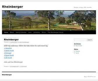 Rheinberger.com.au(Buckajo, via Bega, NSW, Australia) Screenshot