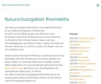 Rheindelta.org(Naturschutzgebiet Rheindelta) Screenshot