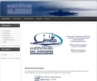 Rheinfaehre-Godesberg.de(Fähre) Screenshot
