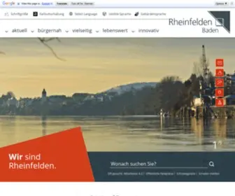 Rheinfelden.de(Stadt Rheinfelden (Baden)) Screenshot