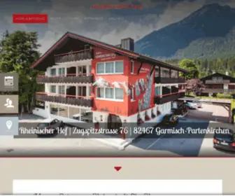 Rheinischerhof-Garmisch.de(Hotel Rheinischer Hof Garmisch) Screenshot