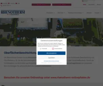 Rhenotherm.de(Oberflächenbeschichtungen für die Industrie) Screenshot