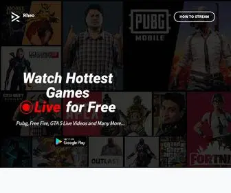 Rheotv.com(Game Livestream) Screenshot