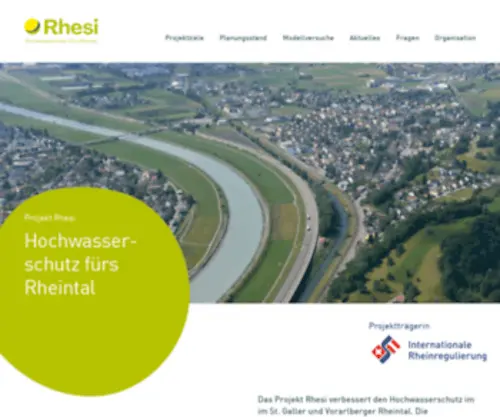Rhesi.org(Hochwasserschutzprojekt Rhesi) Screenshot