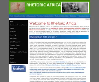 Rhetoricafrica.org(Rhetoric Africa 2021) Screenshot