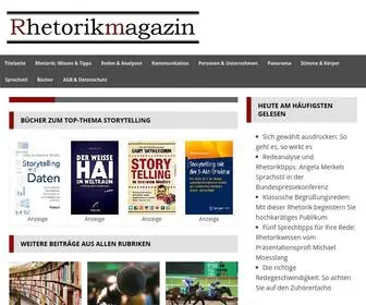 Rhetorikmagazin.de(Rhetorikmagazin) Screenshot