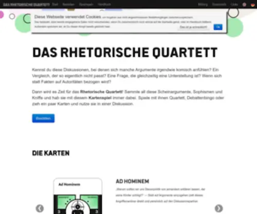 Rhetorisches-Quartett.de(Rhetorisches Quartett) Screenshot