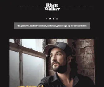 Rhettwalker.com(Rhett Walker) Screenshot