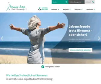 Rheuma-Liga-BW.de(Willkommen) Screenshot
