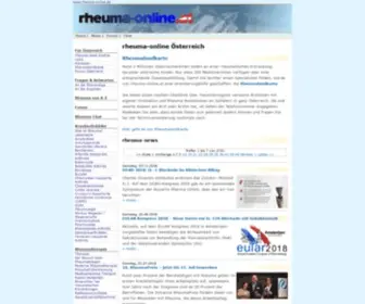 Rheuma-Online.at(Rheuma-online Österreich) Screenshot