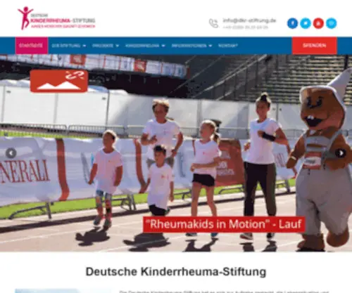 Rheumakids.de(Rheumakids in Motion) Screenshot