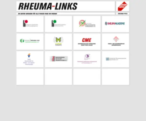 Rheumanet.org(RHEUMA-LINKS) Screenshot