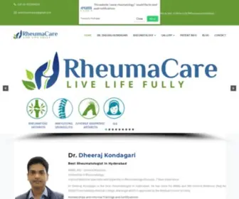 Rheumatology.co.in(Dr. Dheeraj Kondagari) Screenshot