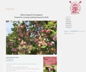 Rhinebeckapples.com(Cedar Heights Orchards) Screenshot