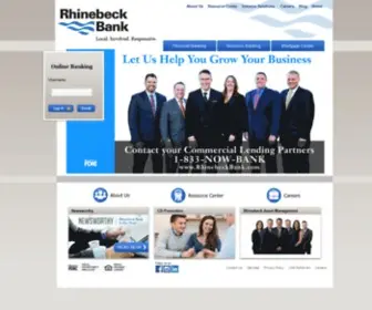 Rhinebeckbank.com(Rhinebeck Bank) Screenshot