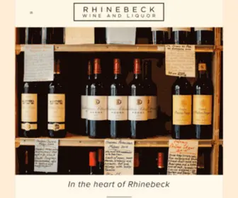 Rhinebeckwine.com(Rhinebeck Wine and Liquor) Screenshot