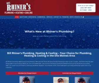 Rhinersplumbing.com(Bill Rhiner’s Plumbing) Screenshot